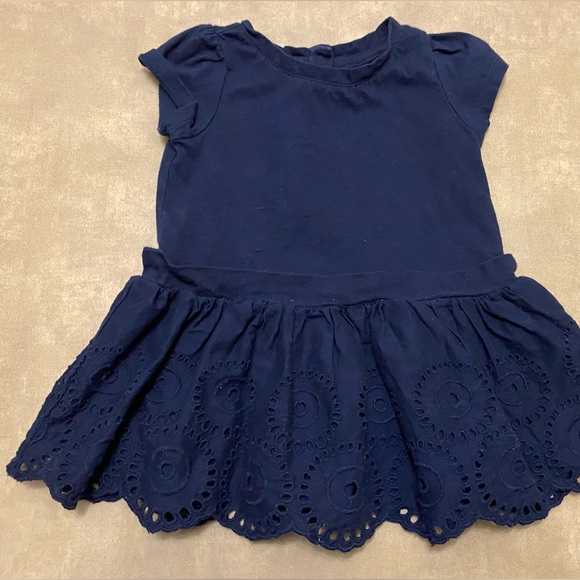 BABY GAP Navy Blue dress 12-18 months - Picture 1 of 3